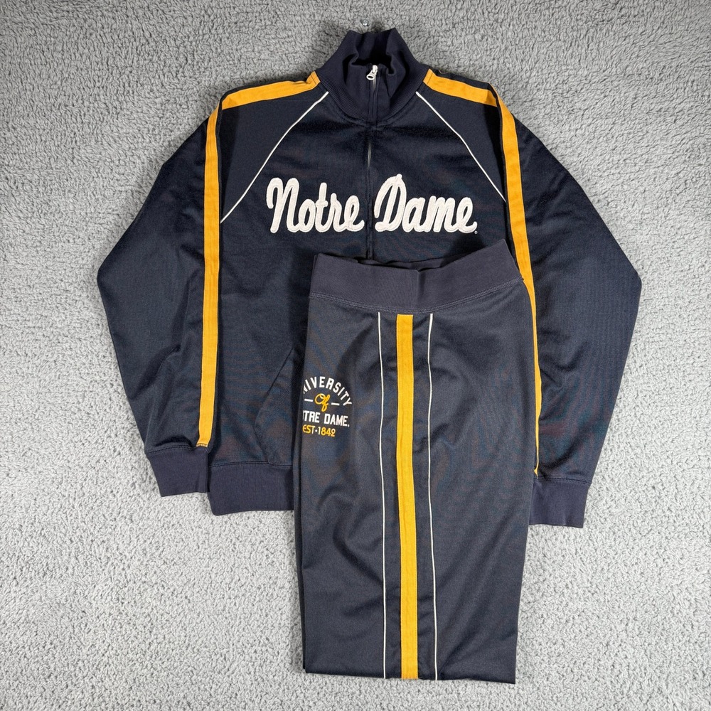 Notre Dame Banner Supply Co Jumpsuit Mens Large/Medium College Blue
